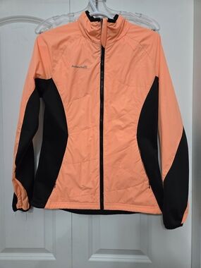 Avalanche Orange & Black Lightweight Insulated Running Shell Zip Jacket